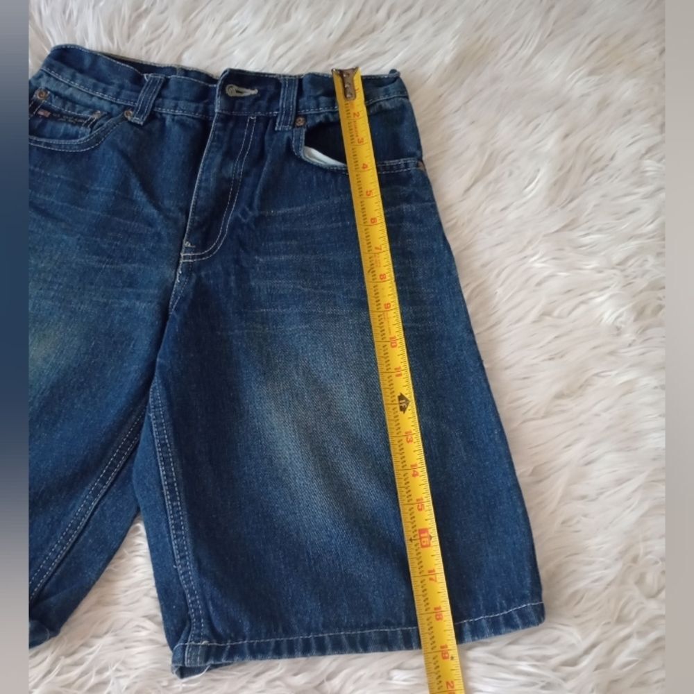 US Polo Boys Blue Bermuda Denim Shorts Sz 14 - Picture 7 of 12